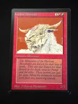 Magic the Gathering: Beta Hurloon Minotaur MTG Beta - Image 1