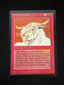 Magic the Gathering: Beta Hurloon Minotaur MTG Beta - Image 1