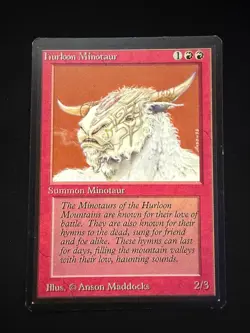 Magic the Gathering: Beta Hurloon Minotaur MTG Beta - Image 1