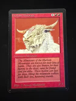 Magic the Gathering: Beta Hurloon Minotaur MTG Beta - Image 1