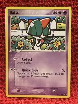 Pokemon TCG Ralts EX Delta Species 81/113 Regular Common MP 2005 - Image 1