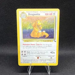 Dragonite Fossil 4/62 Holo Rare Pokemon Card WOTC 1999 English MP - Image 1