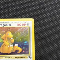 Dragonite Fossil 4/62 Holo Rare Pokemon Card WOTC 1999 English MP - Image 4