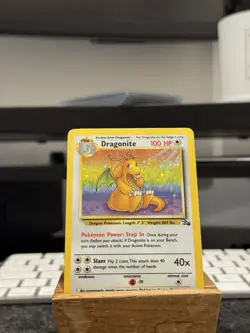 Dragonite 4/62 Fossil Unlimited 1999 Pokemon Card Holo Rare NM - Image 1