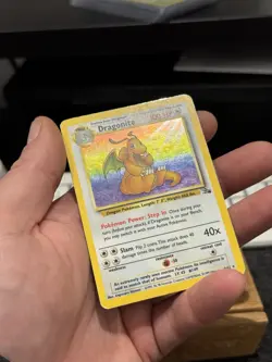 Dragonite 4/62 Fossil Unlimited 1999 Pokemon Card Holo Rare NM - Image 2