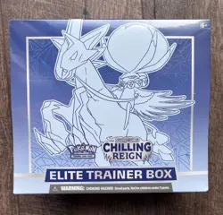 EN Pokemon Chilling Reign Ice Rider Calyrex Factory Sealed Elite Trainer Box - Image 1