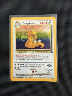 Pokemon TCG - Dragonite Base Set Holo - 4/62 - Fossil - Good Condition - Image 1