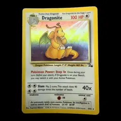 Wizards of the Coast Pokemon TCG Dragonite 4/62 Fossil Holo Rare Eng 1999 - Image 3