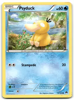 2016 XY - BREAKpoint Pokemon Psyduck Basic/Common #16 - Image 1
