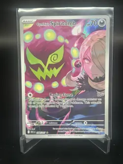 Pokemon TCG Cynthia's Spiritomb 244/217 Illustration Rare Ascended Heroes NM - Image 1