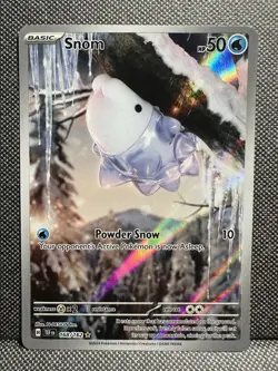 Snom 168/162 SV05: Temporal Forces Illustration Rare Holo 50 HP Water | NM - Image 1