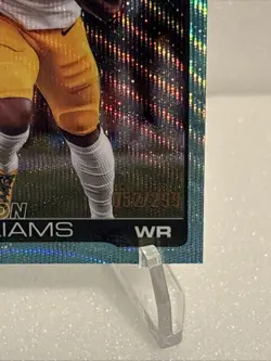 2025 Topps Chrome Savion Williams #340 Teal Wave Refractor /299 Rookie Card RC - Image 4