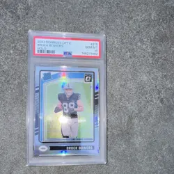 Panini 2024 Donruss Optic Brock Bowers Raiders #215 Holo Prizm PSA 10 - Image 1