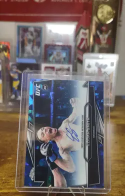 2026 Topps Chrome UFC Sapphire Edition Elijah Smiith RC Auto On Card - Image 2