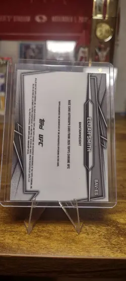 2026 Topps Chrome UFC Sapphire Edition Elijah Smiith RC Auto On Card - Image 4