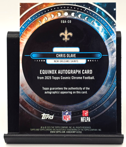 Chris Olave ON CARD AUTO EQUINOX 11/50 - Topps 2025 Cosmic Chrome #EQA-CO - Image 2