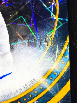 Chris Olave ON CARD AUTO EQUINOX 11/50 - Topps 2025 Cosmic Chrome #EQA-CO - Image 3