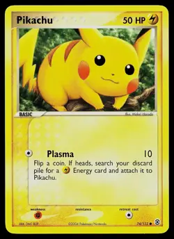 Pokemon Card - Pikachu FireRed & LeafGreen 74/112 Common - Image 1