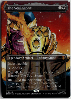 The Soul Stone 0243 Thanos FOIL Spider Man MTG Magic The Gathering Card NM - Image 1