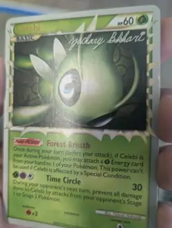 POKEMON WORLD CHAMPIONSHIPS 2012 CELEBI TRIUMPHANT SET 92/102 USED CARD - Image 3