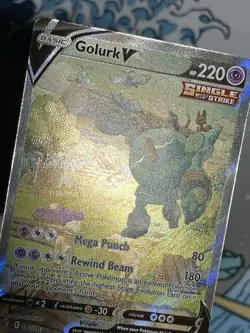 Golurk V 182/203 Evolving Skies Alt Art Holo Ultra Rare Pokemon Card - Image 2