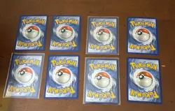 8x Card Lot of Eevee's and Eevee Evolutions Pokemon Cards - Image 2