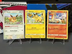 Pokemon TCG 3 Card Lot Eevee Pikachu Ponyta Silver Tempest 074/195 049/195 #03 - Image 1