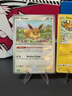 Pokemon TCG 3 Card Lot Eevee Pikachu Ponyta Silver Tempest 074/195 049/195 #03 - Image 2