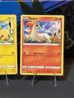 Pokemon TCG 3 Card Lot Eevee Pikachu Ponyta Silver Tempest 074/195 049/195 #03 - Image 4