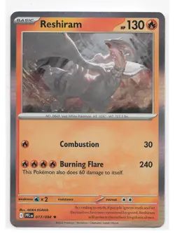 Reshiram 17/94 Phantasmal Flames Pokemon Card Rare Holo NM - Image 1