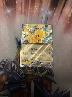 Pokemon TCG Pikachu EX Prismatic Evolutions Double Rare Holo Card 028/131 - Image 1