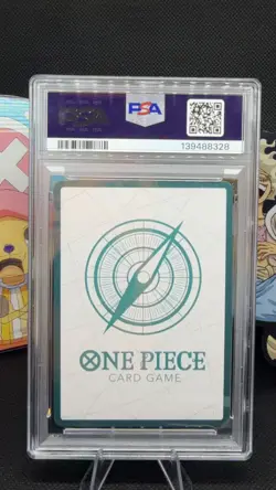 One Piece TCG OP13 EN Gol.D.Roger Don!! Card Gold Alternate Art PSA 10 - Image 2