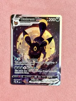 Umbreon Vmax DIY ACG Pokemon Anime Art Card Custom - Image 1