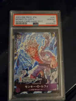 Bandai PSA 10 2023 One Piece Card Game Monkey D. Luffy Promo Foil #041 - Image 1