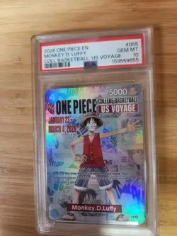 2026 One Piece EN College Basketball US Voyage #055 Monkey D Luffy PSA 10 - Image 2