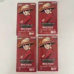 One Piece OP13 Carrying on His Will Sleeved Boosters (Lot of 4) SEALED - Image 1