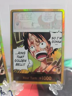 Bandai Don!! Monkey D. Luffy Ring That Golden Bell!! Foil - English Playset X2 - Image 2
