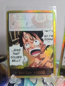 Bandai Don!! Monkey D. Luffy Ring That Golden Bell!! Foil - English Playset X2 - Image 3
