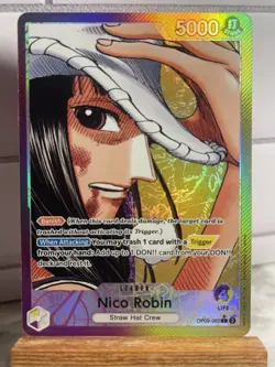 ONE PIECE TCG: Nico Robin OP09-062 Leader Parallel Alt Art - Image 1