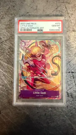 PSA 10 Little Sadi OP02 073 R Alt Art One Piece Card Game Paramount War English - Image 1