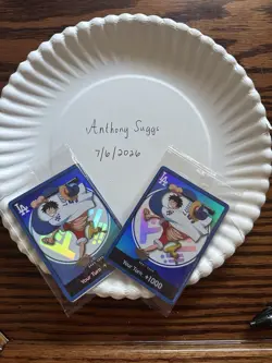 2026 ONE PIECE LA DODGERS MONKEY D LUFFY DON CARD PROMO and HAT COMBO - Image 1