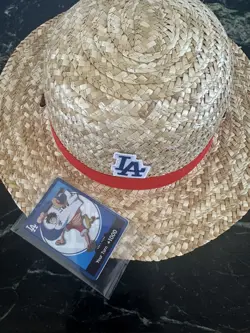 2026 ONE PIECE LA DODGERS MONKEY D LUFFY DON CARD PROMO and HAT COMBO - Image 3