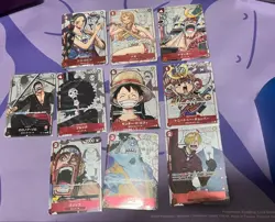 One Piece Card Game 25th Anniversary Premium Collection 10 Piece Set - Image 1