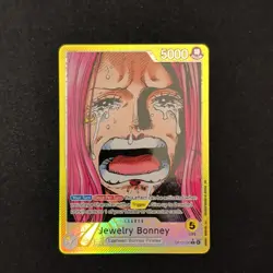 Bandai Jewelry Bonney OP13-100 Egghead Leader Special Rare Foil Alt Art English - Image 1