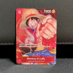 One Piece Monkey.D.Luffy P-001 Promotion Cards Foil Character 7000 Power English - Image 1