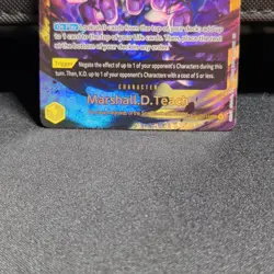 One Piece Marshall D. Teach OP16-119 Wings of Captain SR Holo Full Art 10000 - Image 3