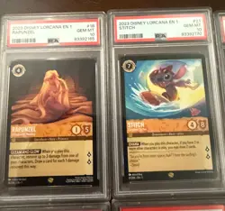 Lorcana PSA 10 *ALL* 12 First Chapter Legendary Set (non foil) Disney - Image 2