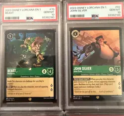 Lorcana PSA 10 *ALL* 12 First Chapter Legendary Set (non foil) Disney - Image 4