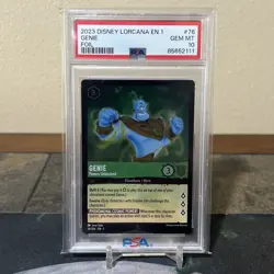 2023 Disney Lorcana EN 1-The First Chapter Genie #76 Foil PSA 10 - Image 1
