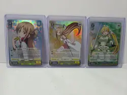 2020 Weiss Schwarz Sword Art Online 10th Anniversary Japanese 3 Card Lot - Image 1